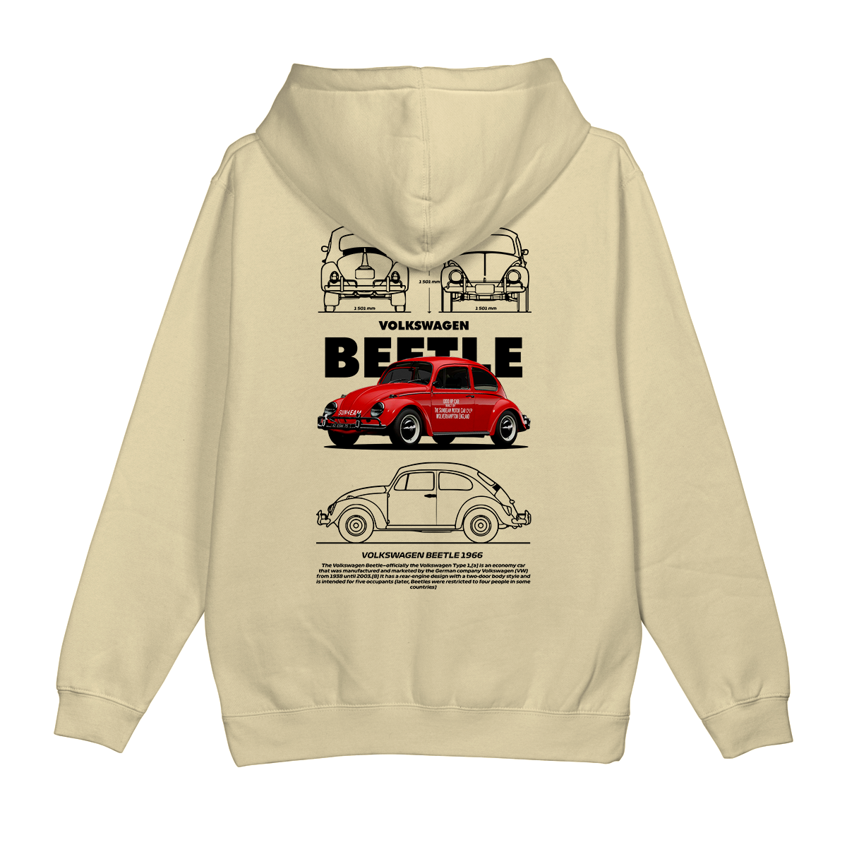 Moletom Canguru Volkswagen Fusca