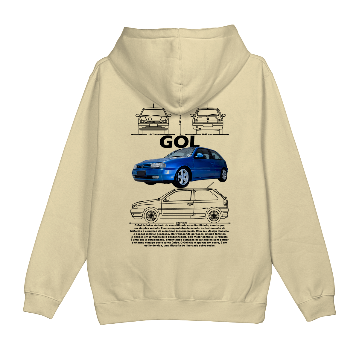 Moletom Canguru Volkswagen Gol Bola