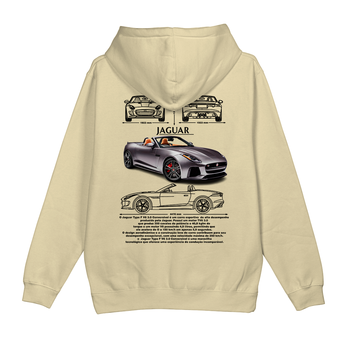 Moletom Canguru Jaguar Type F