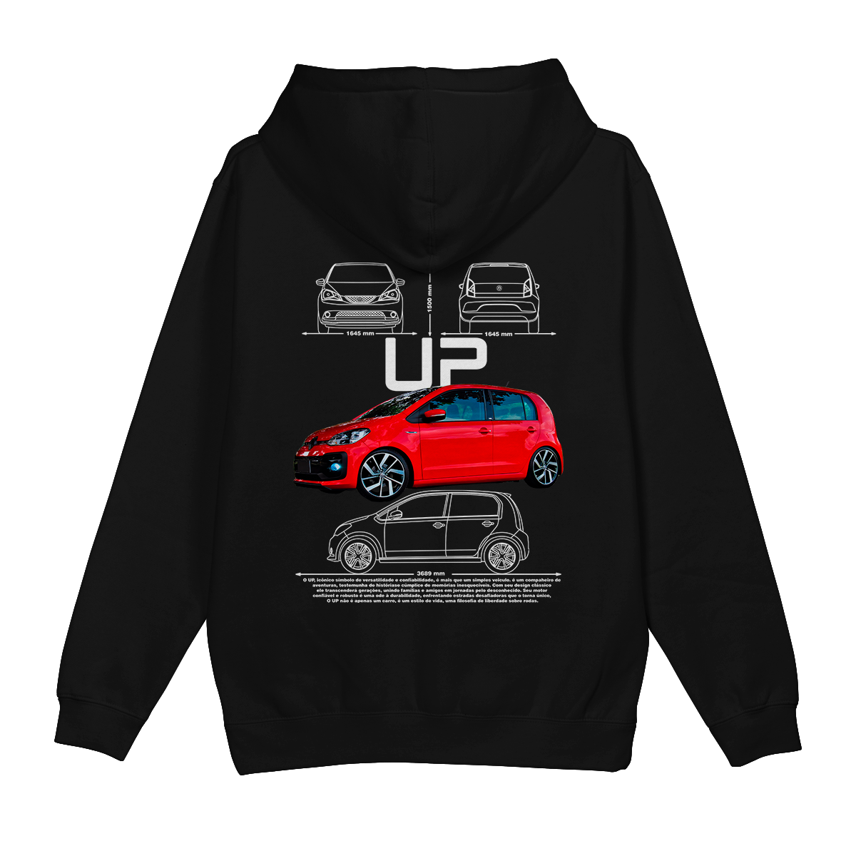 Moletom Canguru Volkswagen Up