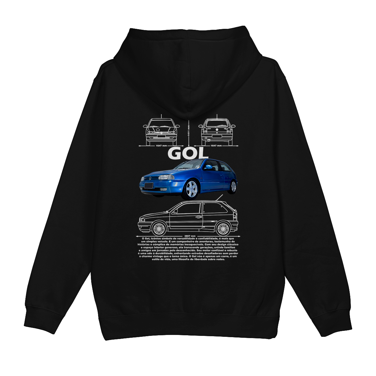 Moletom Canguru Volkswagen Gol Bola