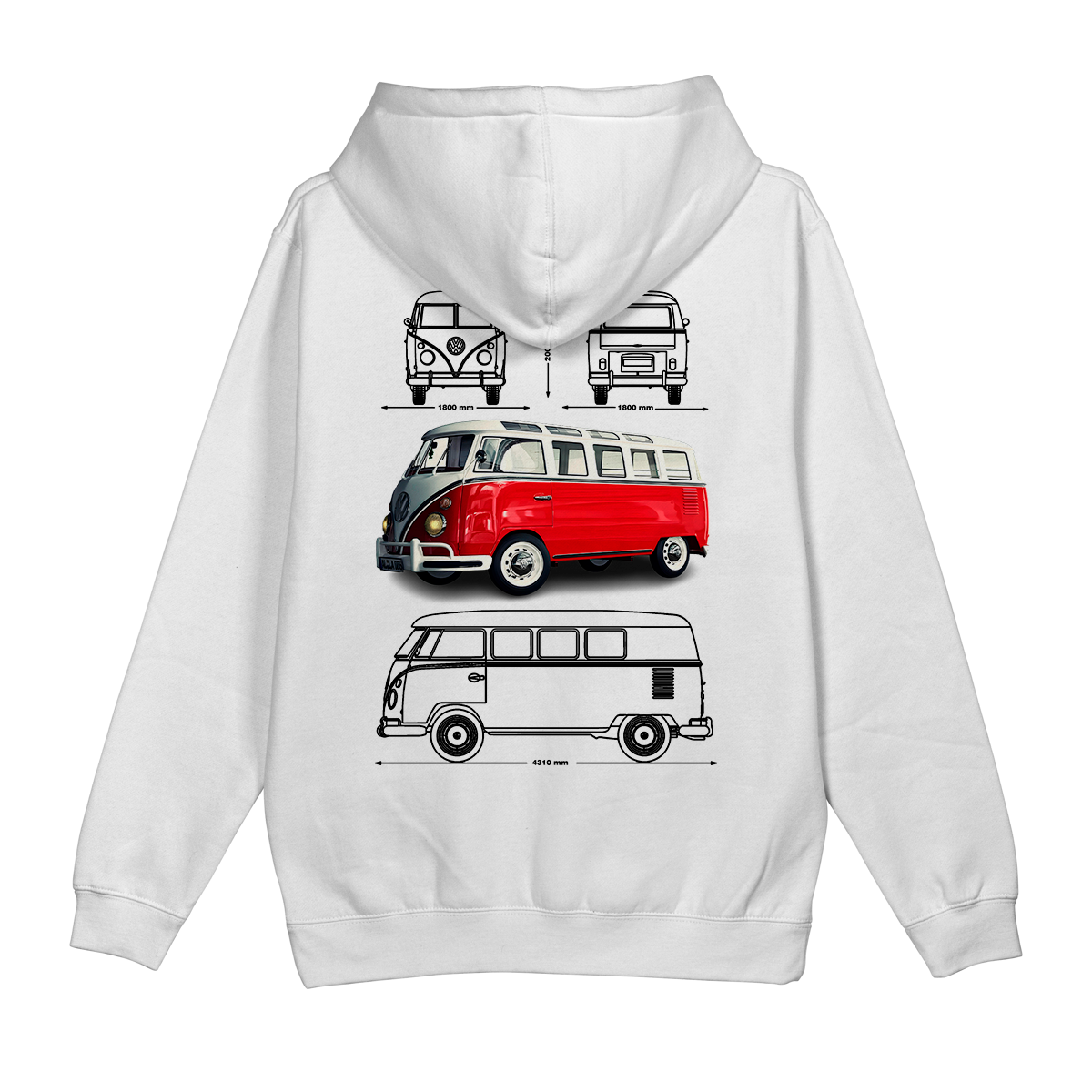 Moletom Canguru Volkswagen Kombi Retro
