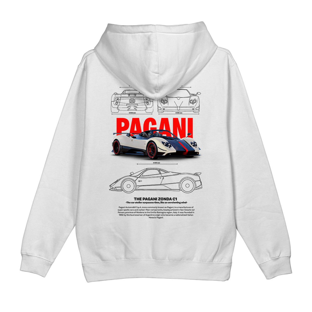 Moletom Canguru Pagani Zonda C1