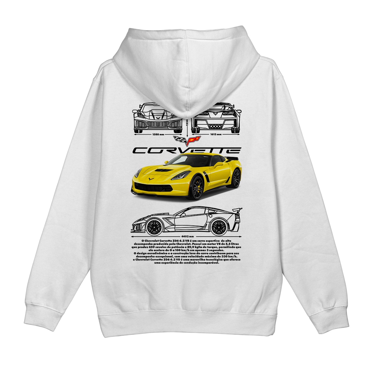Moletom Canguru Chevrolet Corvette