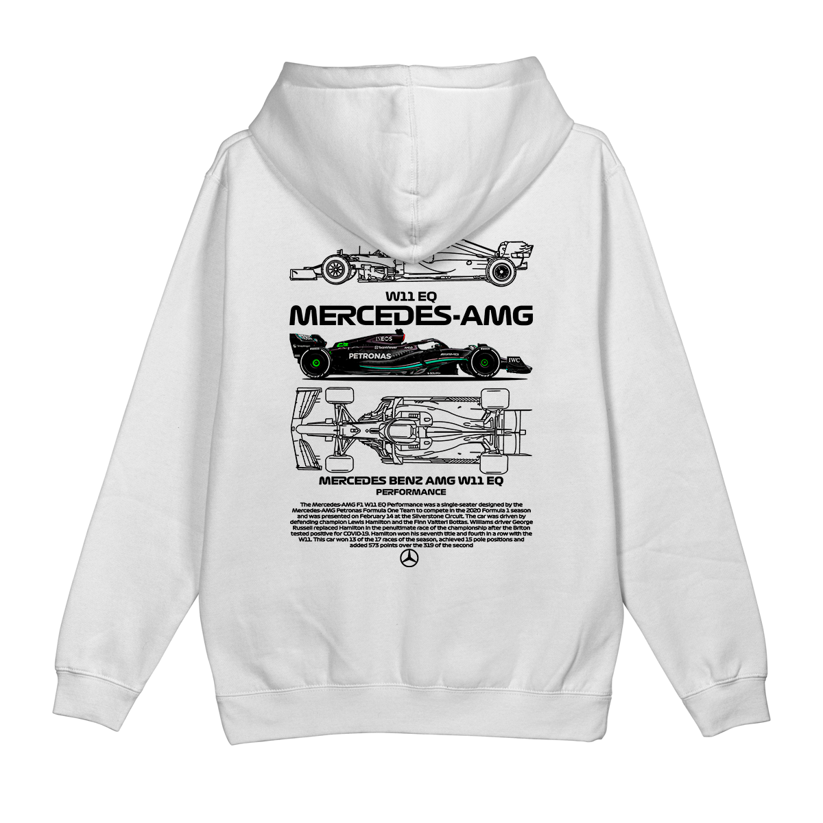 Moletom Canguru Formula 1 Mercedes Benz