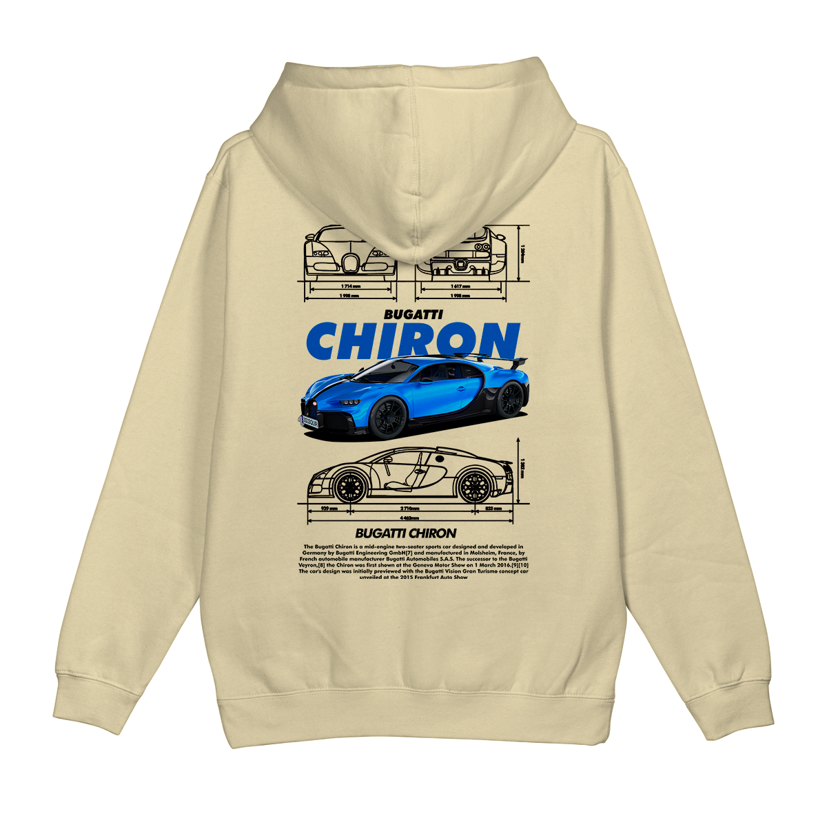 Moletom Canguru Bugatti Chiron
