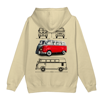 Moletom Canguru Volkswagen Kombi Retro