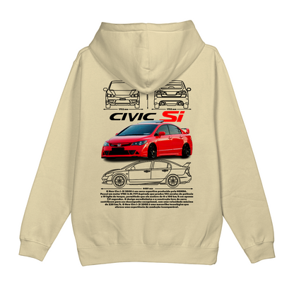 Moletom Canguru Honda Civic Si