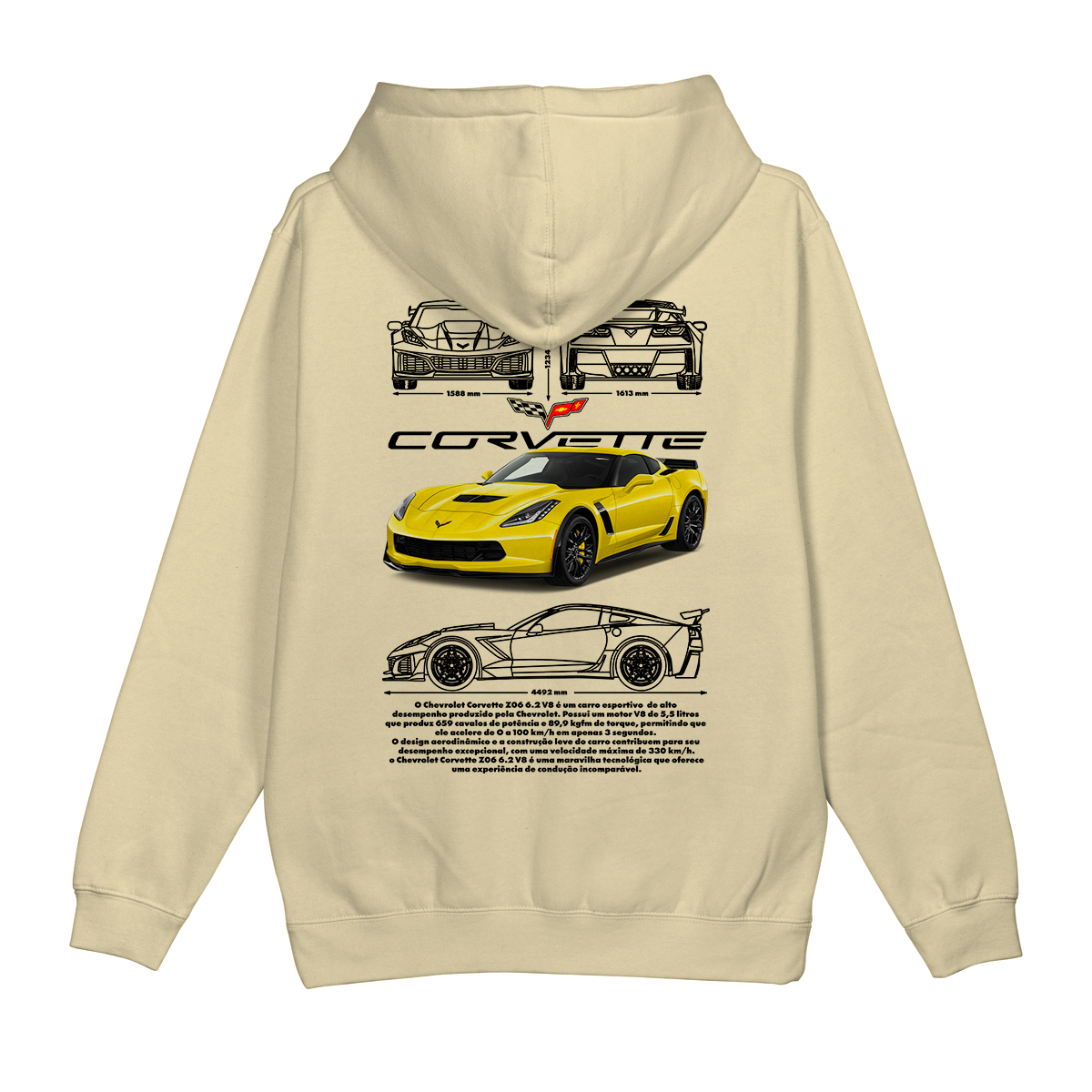 Moletom Canguru Chevrolet Corvette