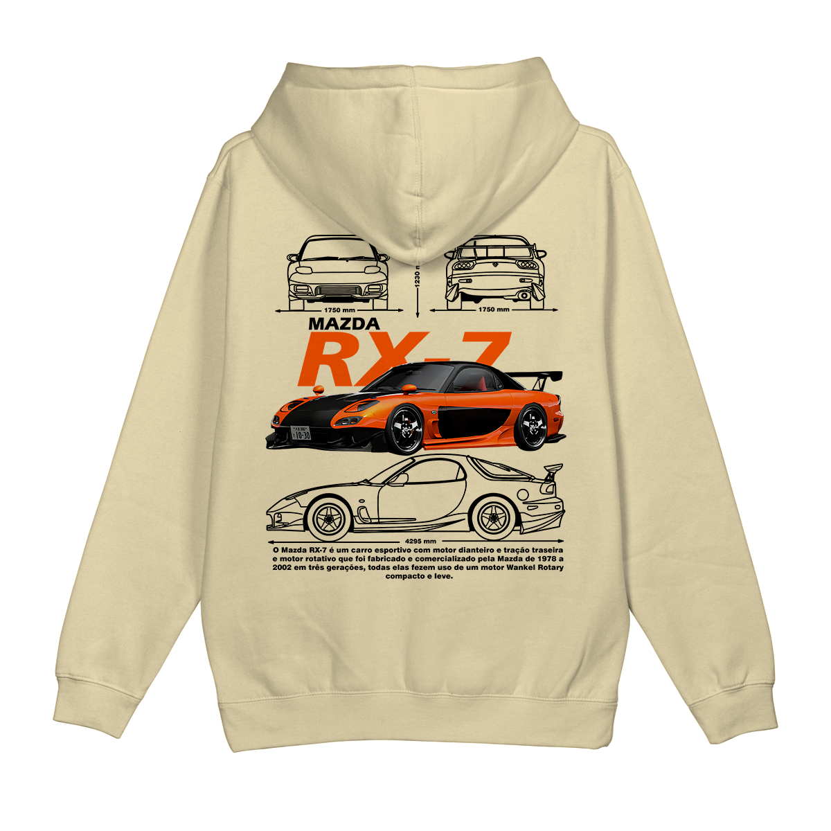 Moletom Canguru Mazda RX-7