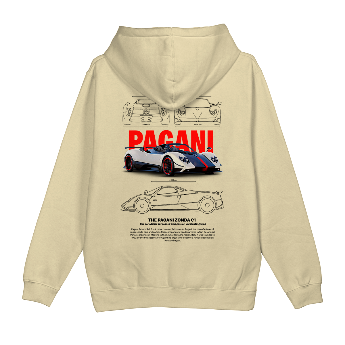 Moletom Canguru Pagani Zonda C1