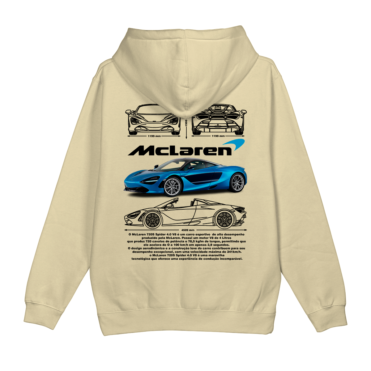 Moletom Canguru McLaren Spider