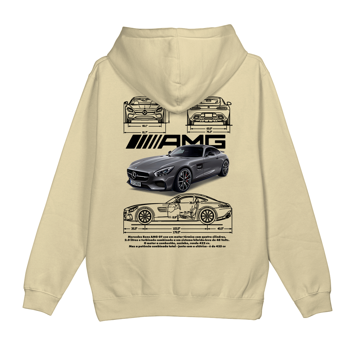 Moletom Canguru Mercedes AMG GT
