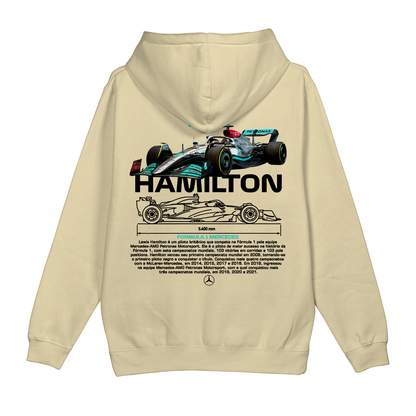 Moletom Canguru Formula 1 Lewis Hamilton Mercedes Benz