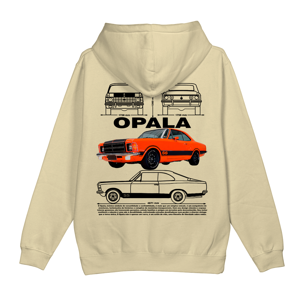 Moletom Canguru Chevrolet Opala SS