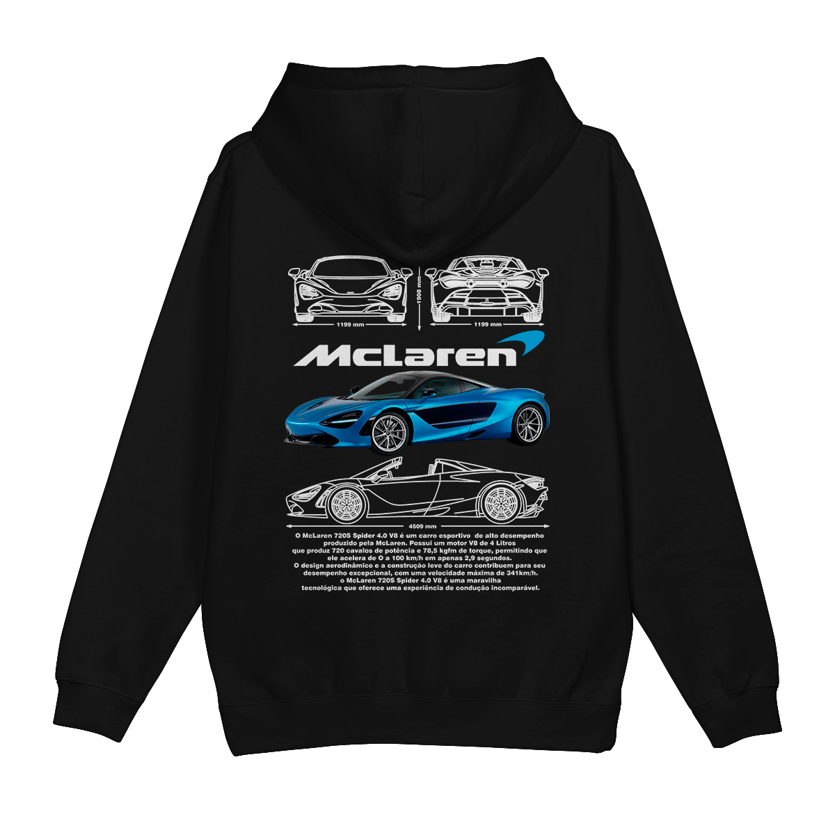 Moletom Canguru McLaren Spider