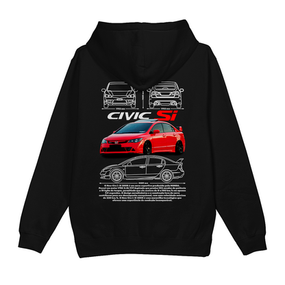 Moletom Canguru Honda Civic Si