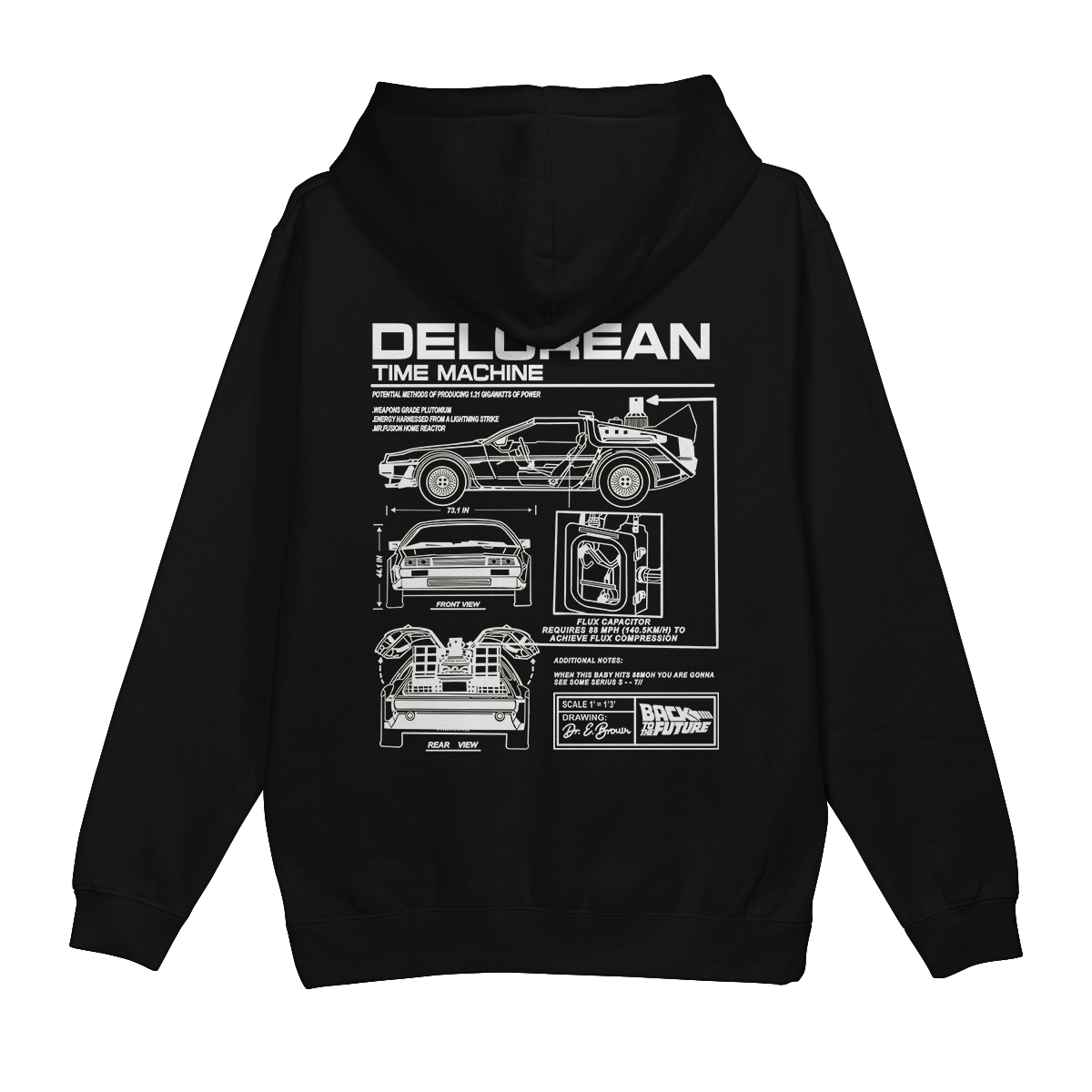 Moletom Canguru Delorean De Volta Pro Futuro