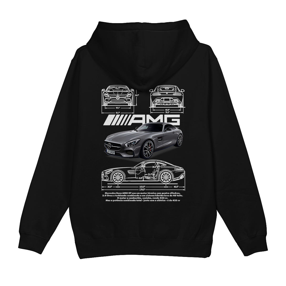 Moletom Canguru Mercedes AMG GT