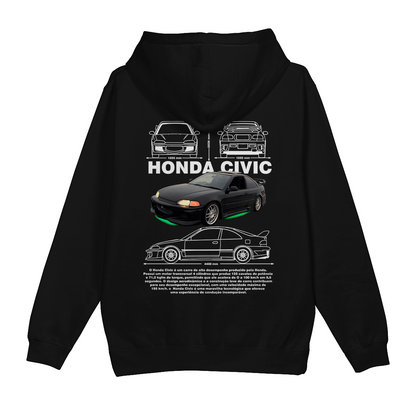 Moletom Canguru Honda Civic Toretto