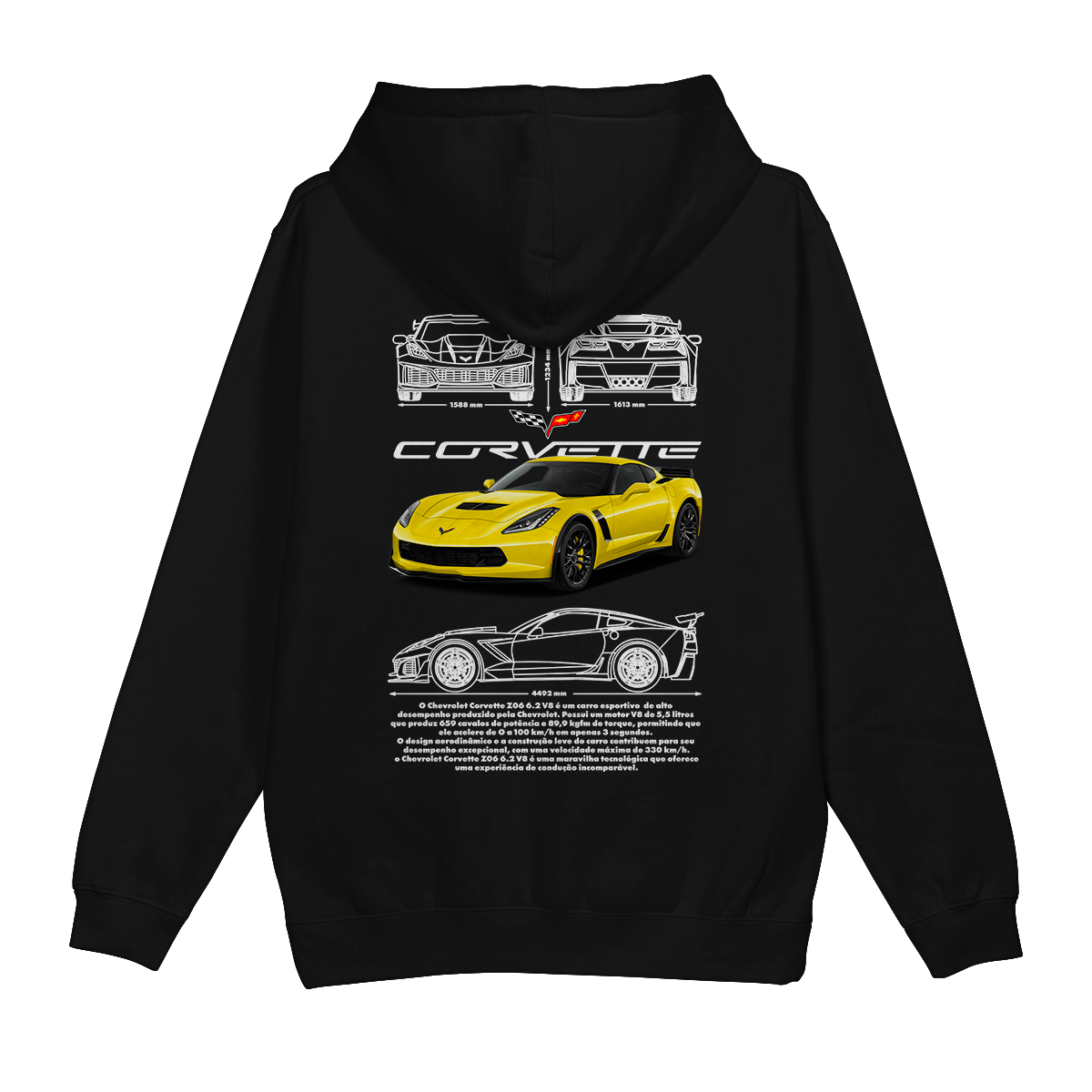 Moletom Canguru Chevrolet Corvette