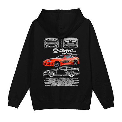 Moletom Canguru Toyota Supra