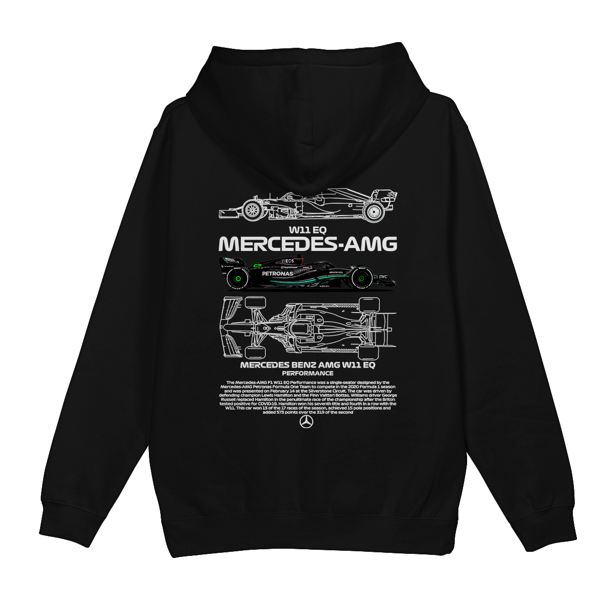 Moletom Canguru Formula 1 Mercedes Benz