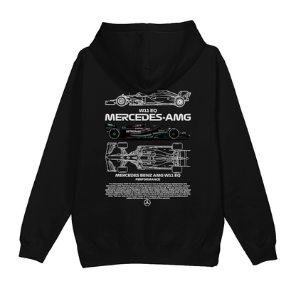 Moletom Canguru Formula 1 Mercedes Benz