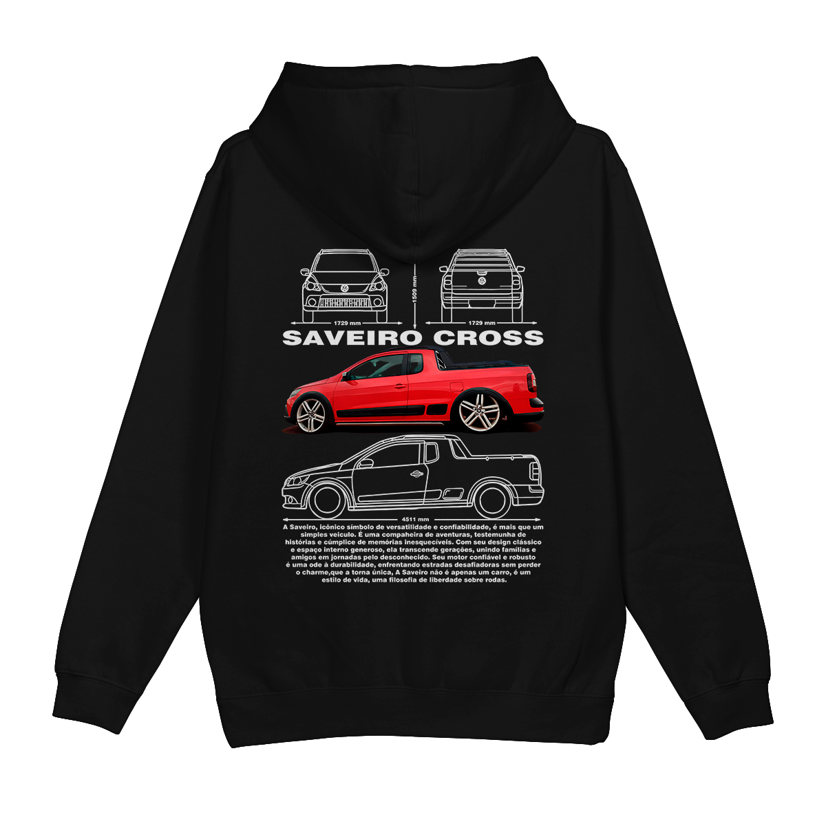 Moletom Canguru Volkswagen Saveiro