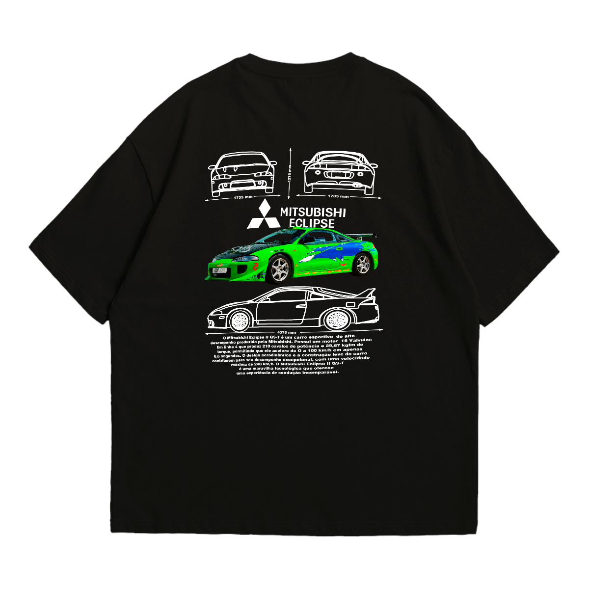 Camiseta Oversized Premium Mitsubishi Eclipse