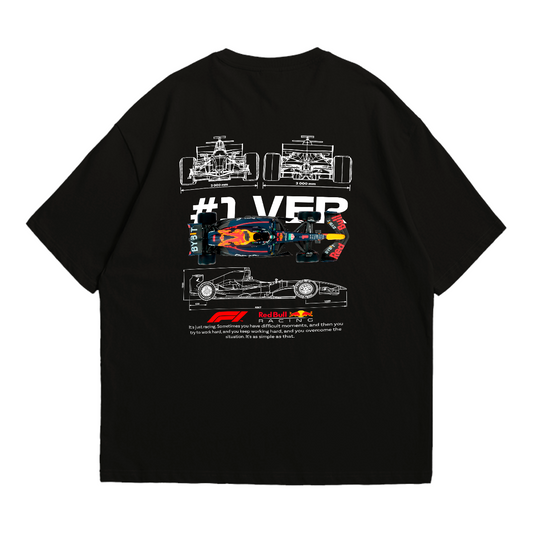 Camiseta Oversized Premium Formula 1 Max Verstappen