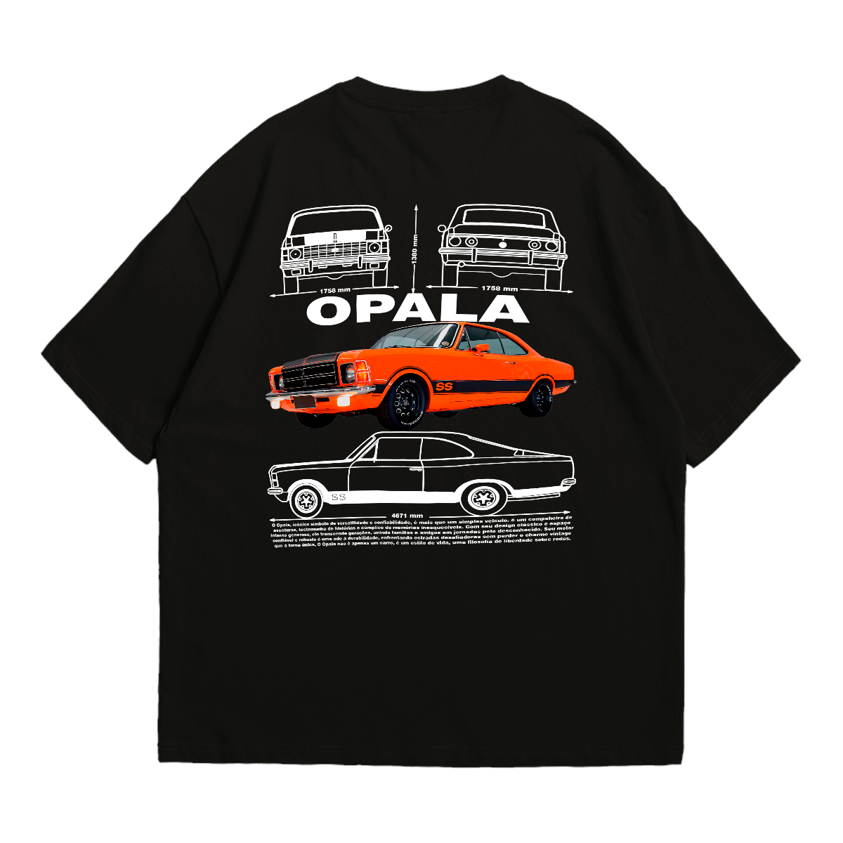 Camiseta Oversized Premium Chevrolet Opala SS