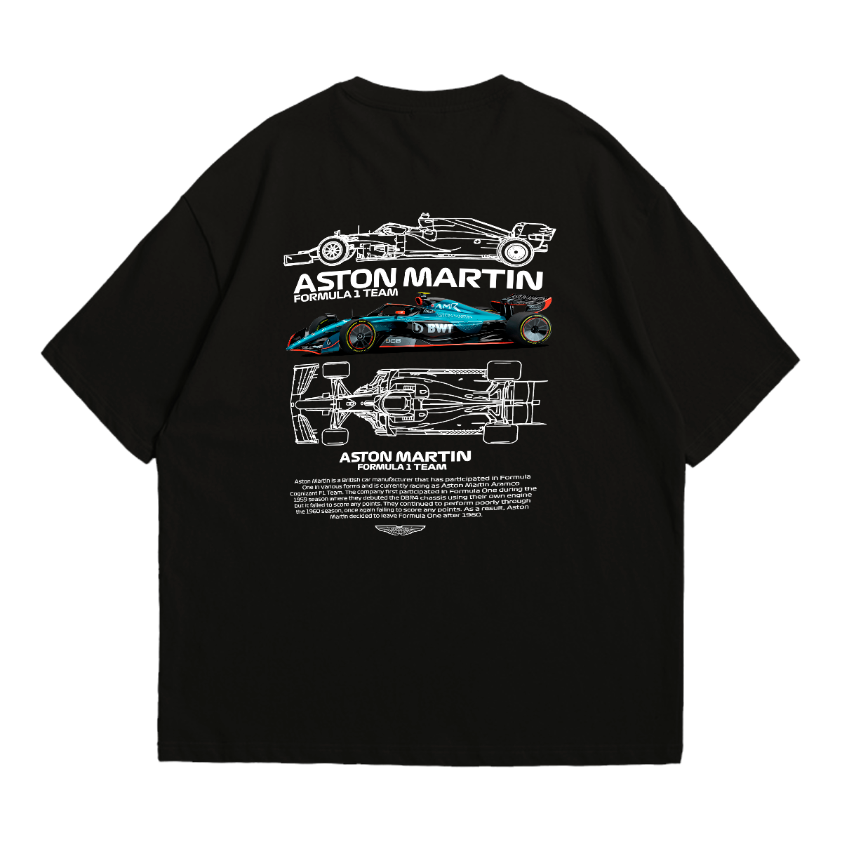 Camiseta Oversized Premium Formula 1 Aston Martin