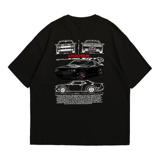 Camiseta Oversized Premium Dodge Challenger