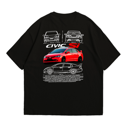 Camiseta Oversized Premium Honda Civic Si