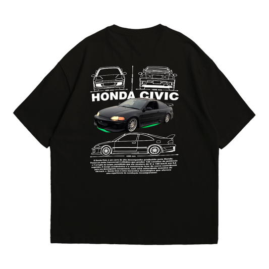 Camiseta Oversized Premium Honda Civic Toretto