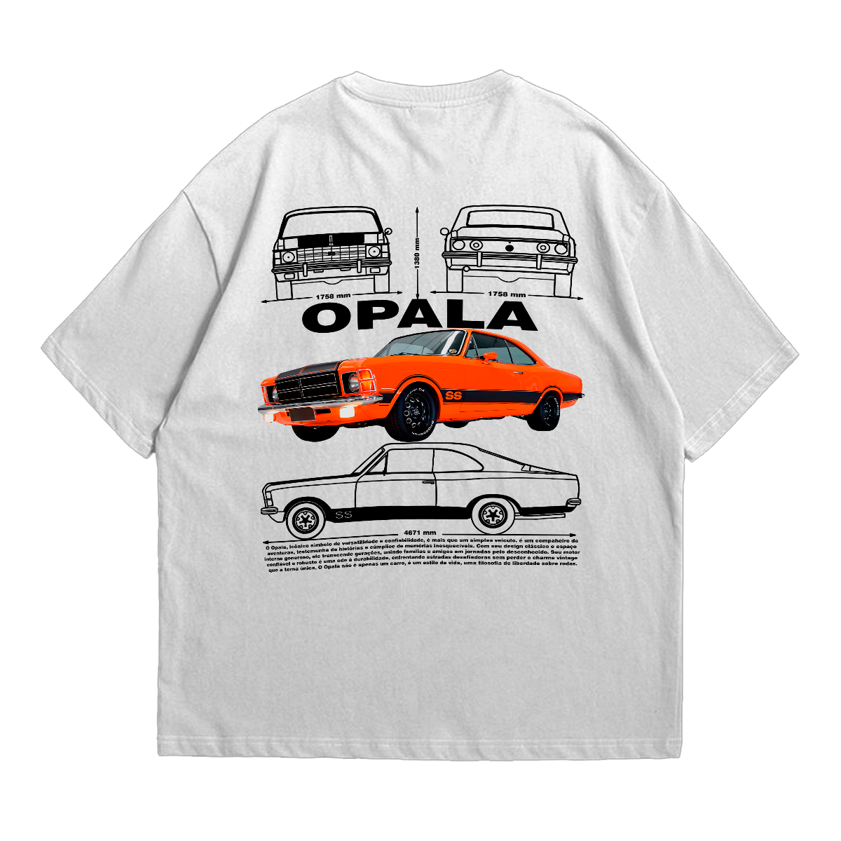 Camiseta Oversized Premium Chevrolet Opala SS