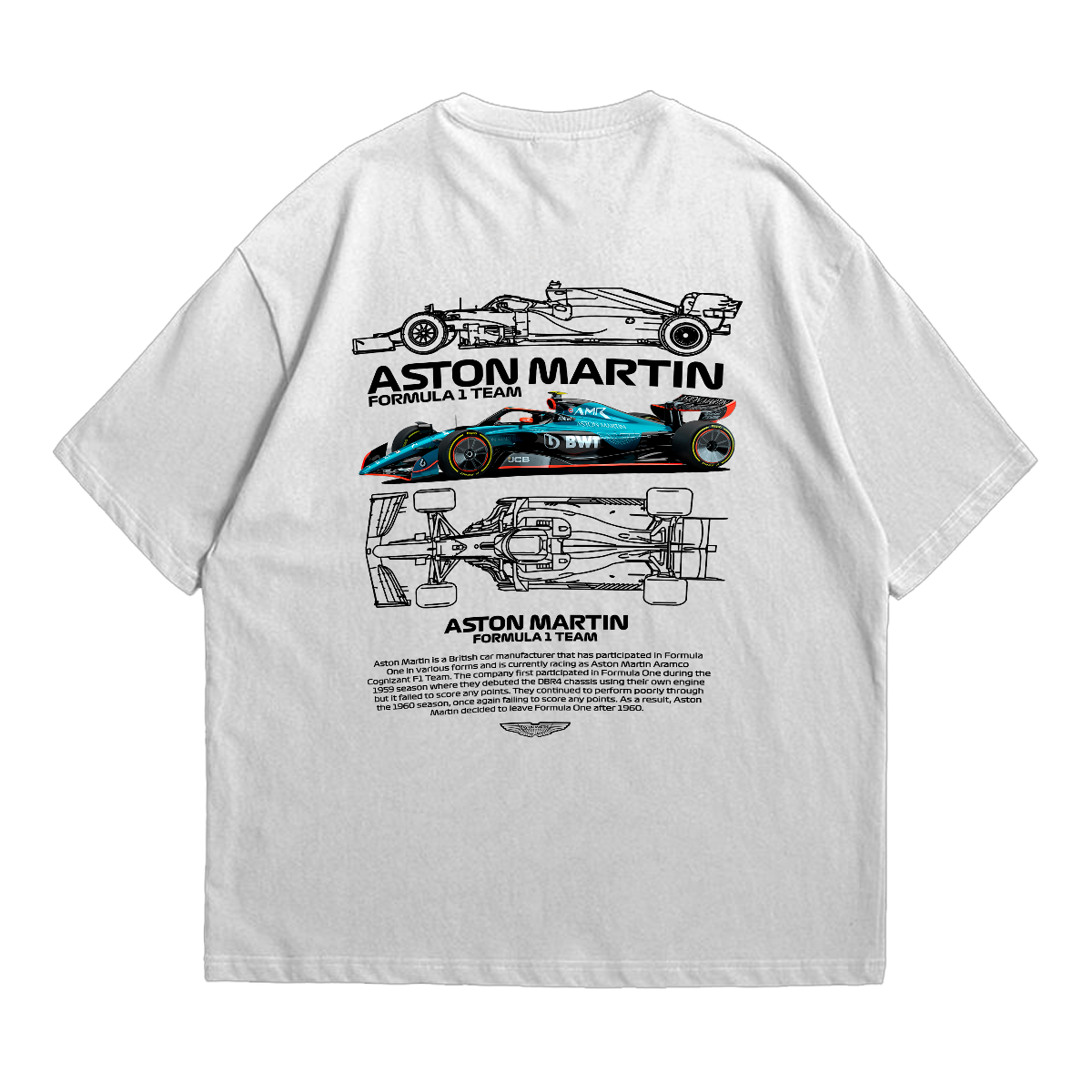 Camiseta Oversized Premium Formula 1 Aston Martin