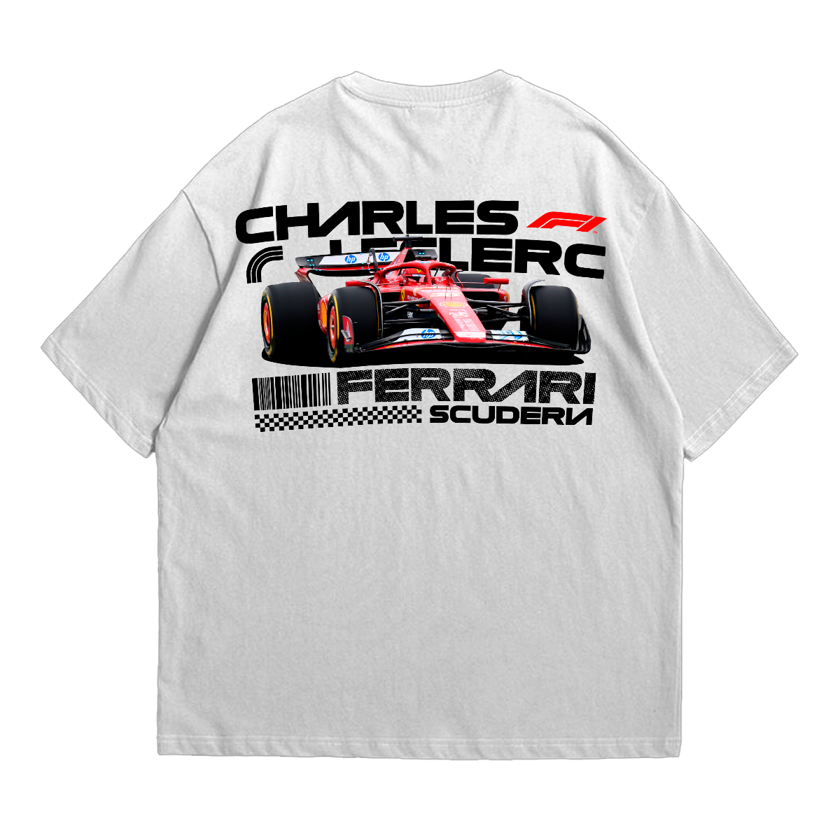 Camiseta Oversized Premium Formula 1 Chales Leclerc Scuderia