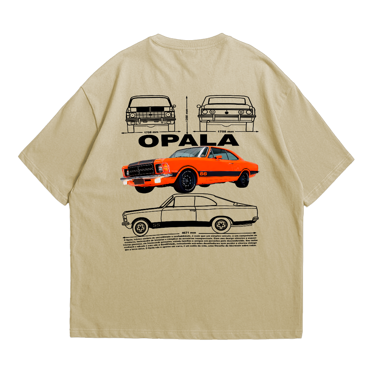 Camiseta Oversized Premium Chevrolet Opala SS