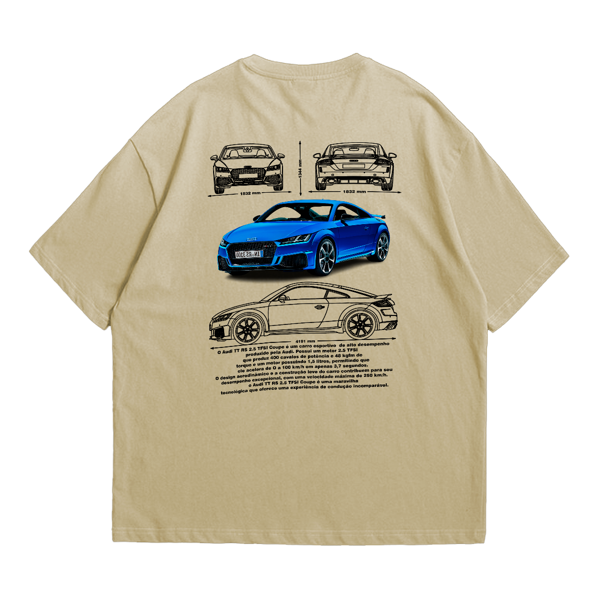 Camiseta Oversized Premium Audi TT