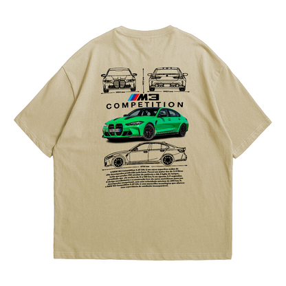 Camiseta Oversized Premium BMW M3 Competition