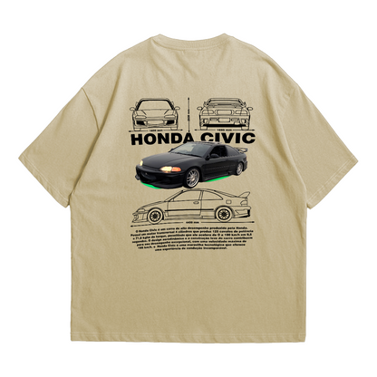Camiseta Oversized Premium Honda Civic Toretto