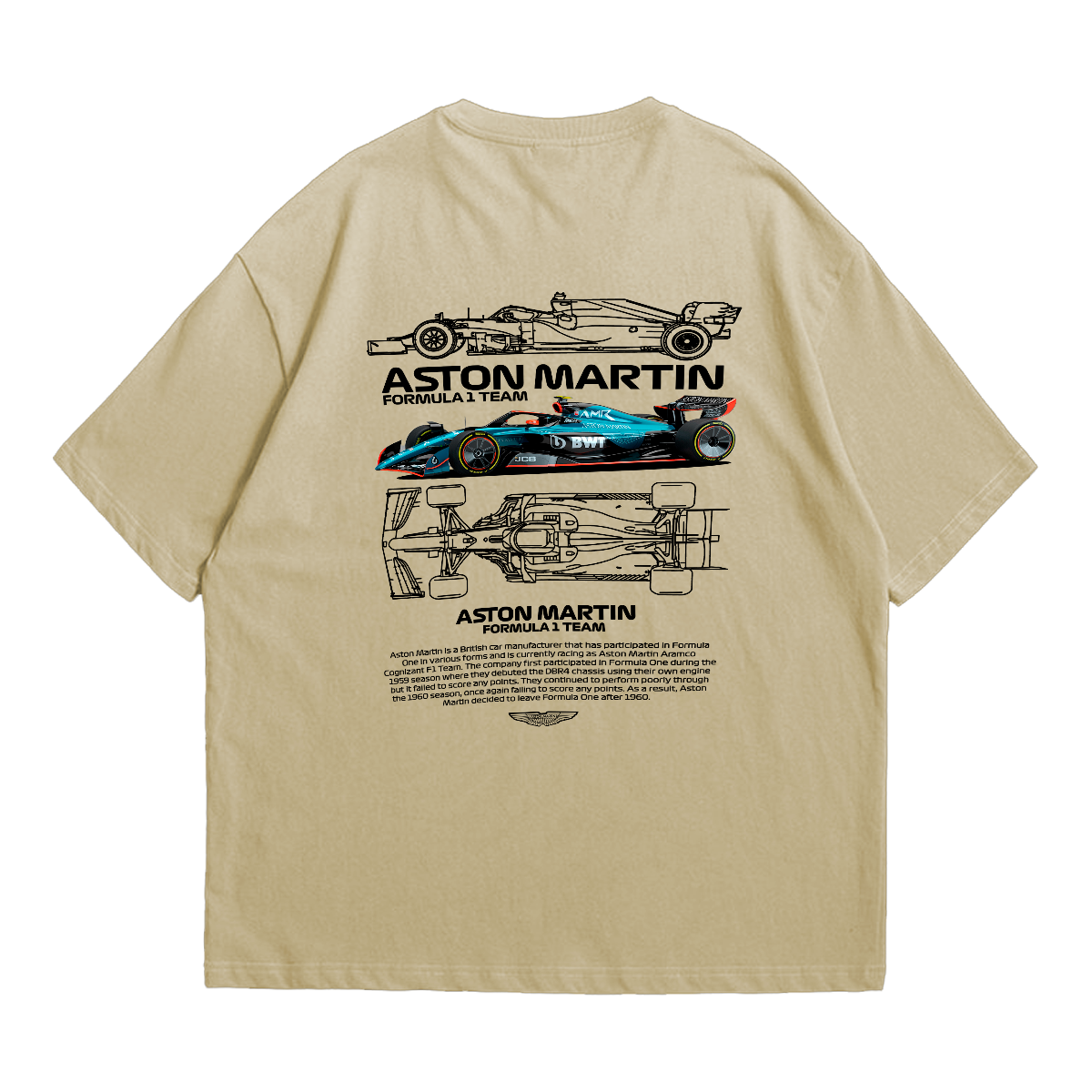 Camiseta Oversized Premium Formula 1 Aston Martin