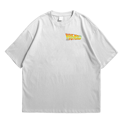 Camiseta Oversized Premium Delorean De Volta para o Futuro
