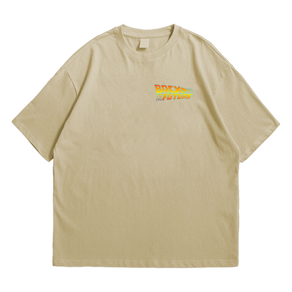 Camiseta Oversized Premium Delorean De Volta para o Futuro